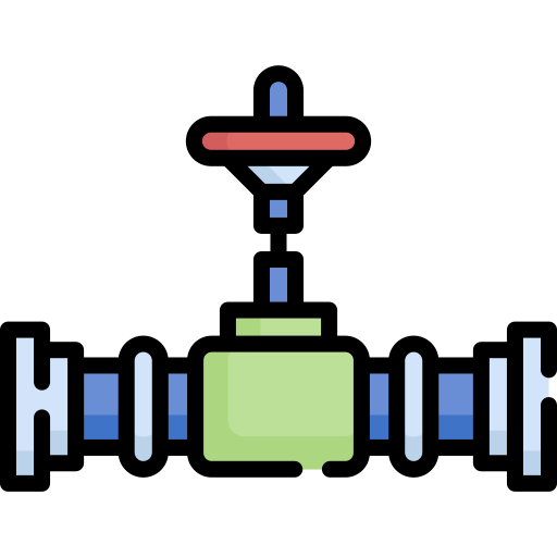 Gas pipe Special Lineal color icon