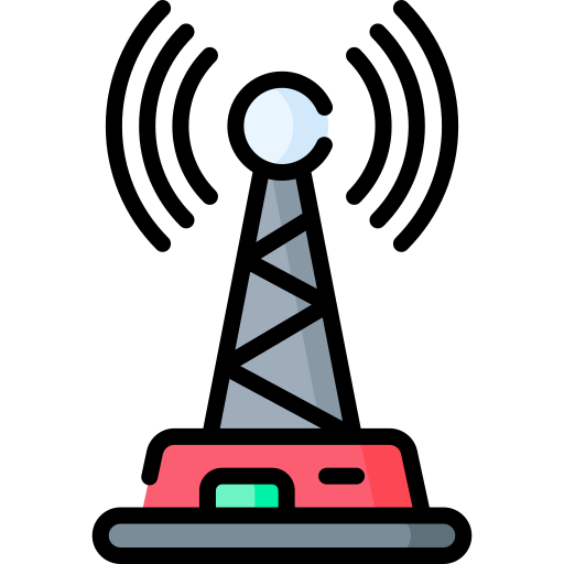 torre de comunicação Special Lineal color Ícone