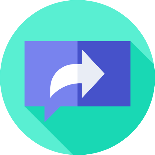 Share Flat Circular Flat icon