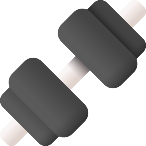 Dumbbell 3D Color icon