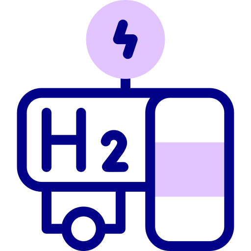 hidrógeno Detailed Mixed Lineal color icono