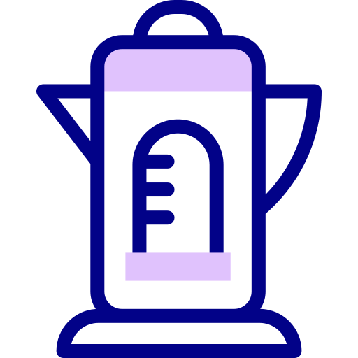 電気湯沸かし器 Detailed Mixed Lineal color icon