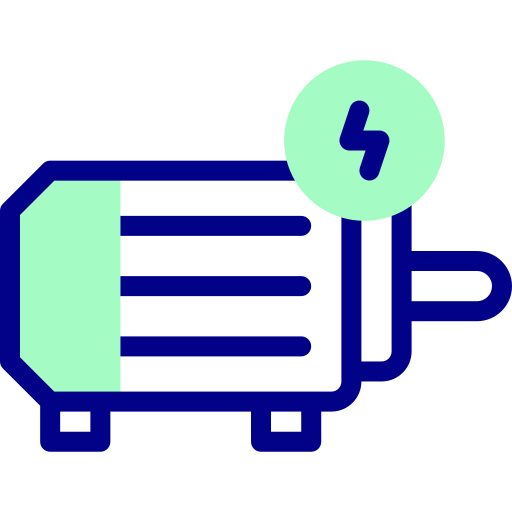 elektromotor Detailed Mixed Lineal color icon