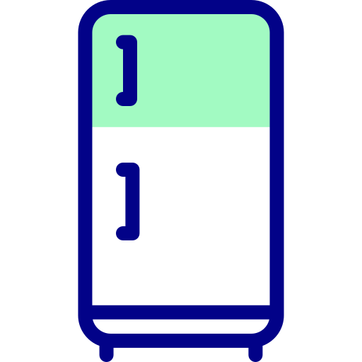 koelkast Detailed Mixed Lineal color icoon