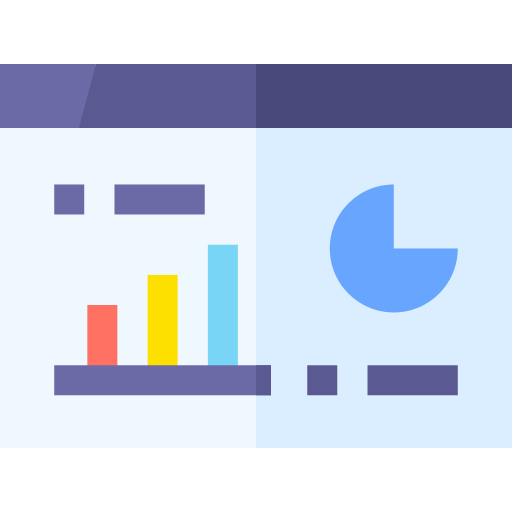 analytics Basic Straight Flat Ícone