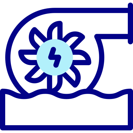 energía hidroeléctrica Detailed Mixed Lineal color icono