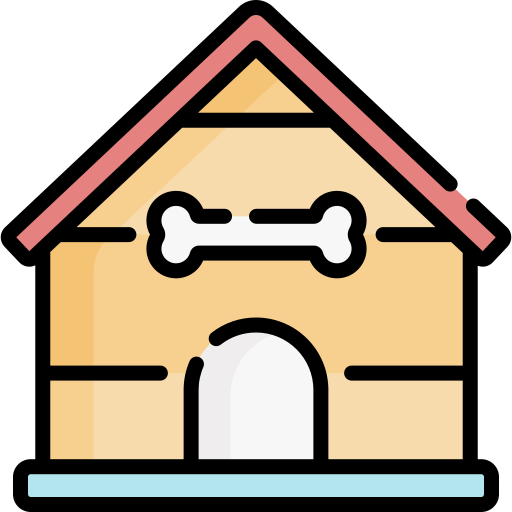 Dog house Special Lineal color icon