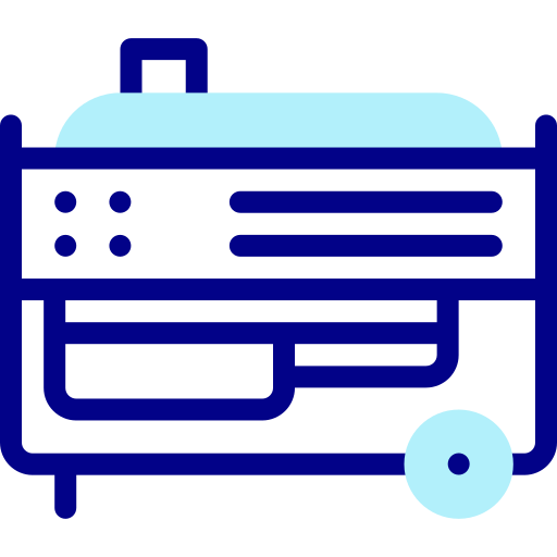 generator elektryczny Detailed Mixed Lineal color ikona