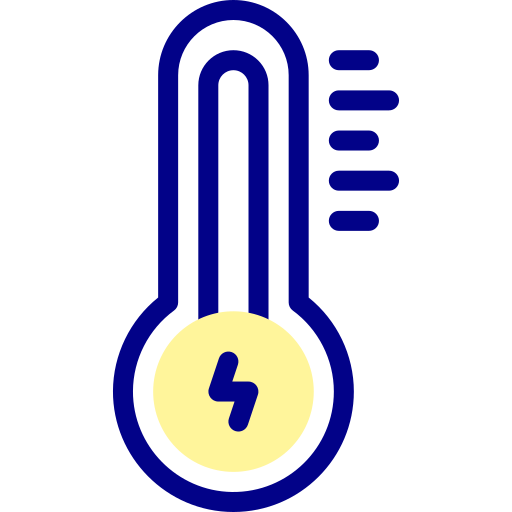 温度計 Detailed Mixed Lineal color icon