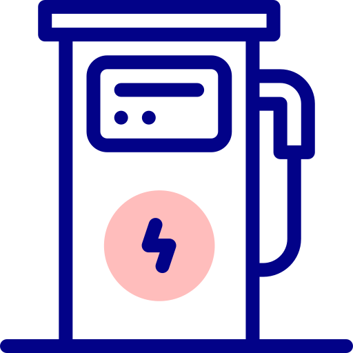 전력 Detailed Mixed Lineal color icon