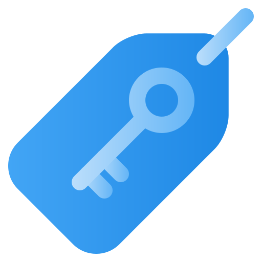 Key tag Generic Flat Gradient icon