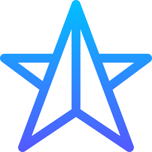 Звезда Basic Gradient Lineal color иконка