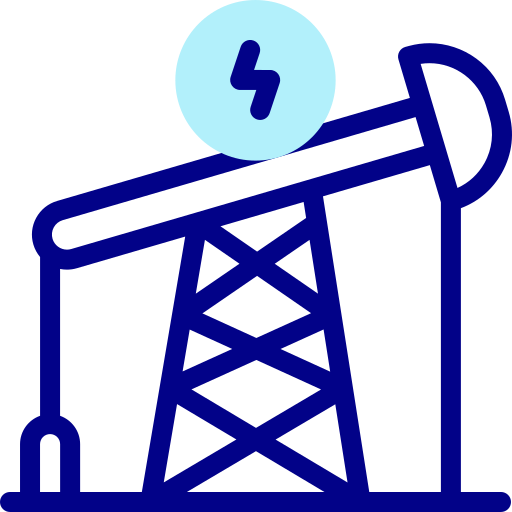 piattaforma petrolifera Detailed Mixed Lineal color icona