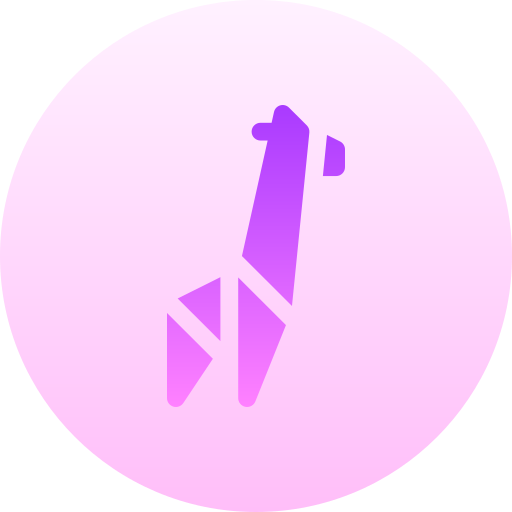 giraffe Basic Gradient Circular icon
