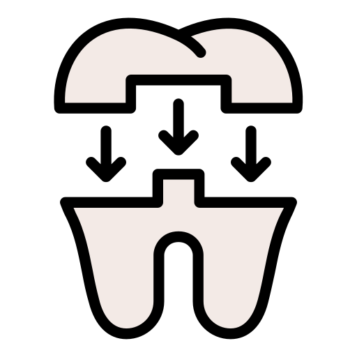 치과 크라운 Generic Outline Color icon