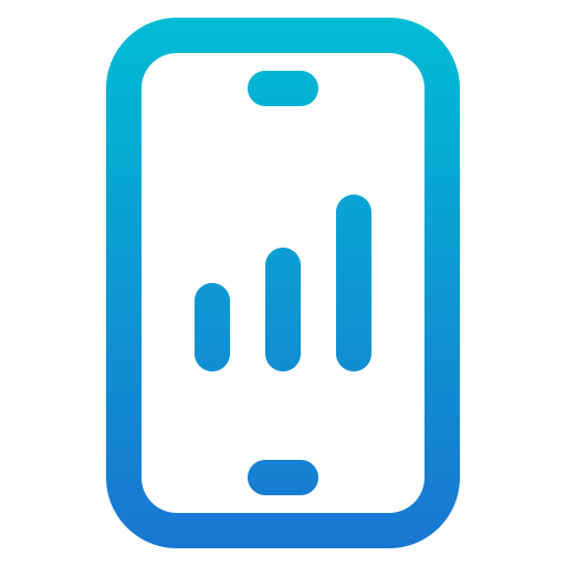 Mobile analytics Generic Gradient icon
