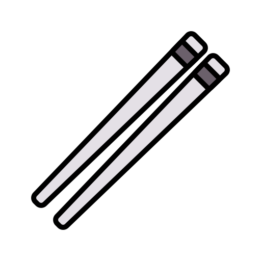 箸 Generic Outline Color icon
