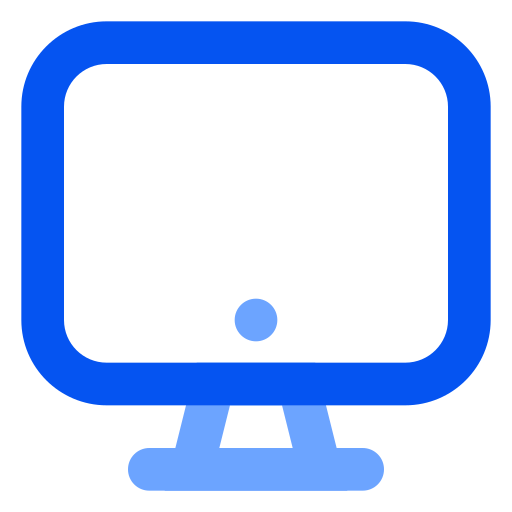 monitor Generic Outline Color icoon