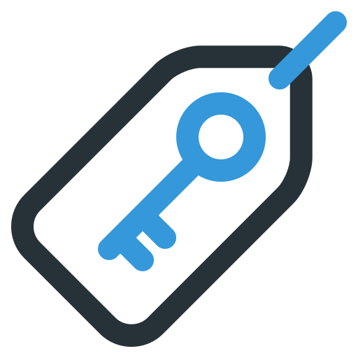 Key tag Generic Fill & Lineal icon