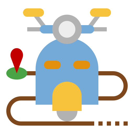 motocykl Generic Flat ikona