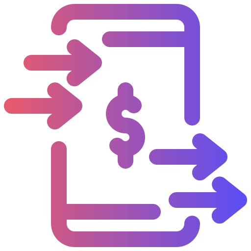 transferência móvel Generic Gradient Ícone