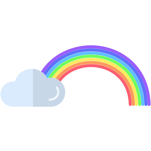 arcobaleno Generic Flat icona