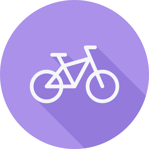 bicicleta Cursor creative Flat Circular icono