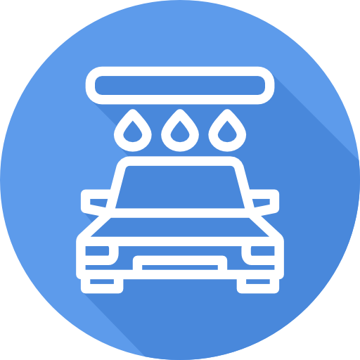 Car wash Cursor creative Flat Circular icon