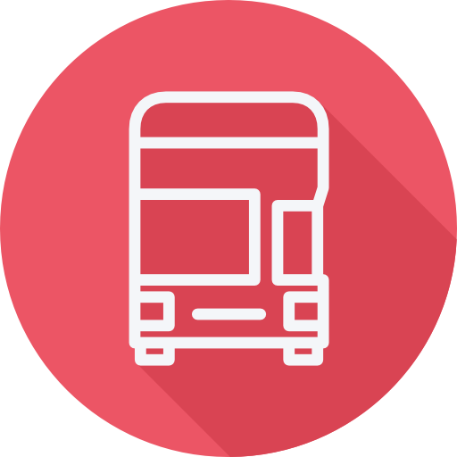 doppeldecker-bus Cursor creative Flat Circular icon