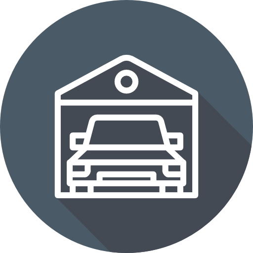 Garage Cursor creative Flat Circular icon