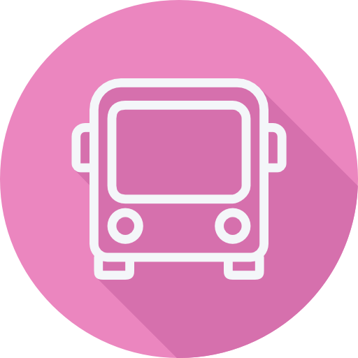 autobus Cursor creative Flat Circular ikona