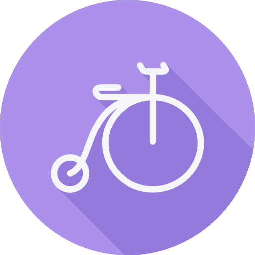자전거 Cursor creative Flat Circular icon
