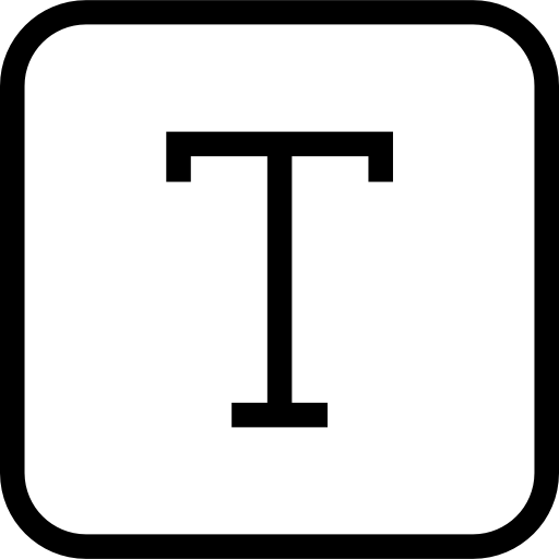 texto Roundicons Premium Lineal icono