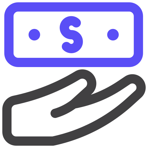 Receive money Generic Outline Color icon