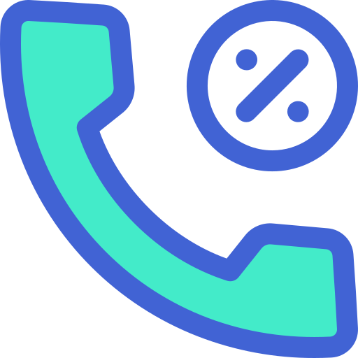 Telephone Generic Blue icon