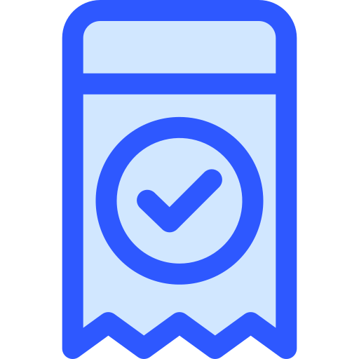 Invoice Generic Blue icon