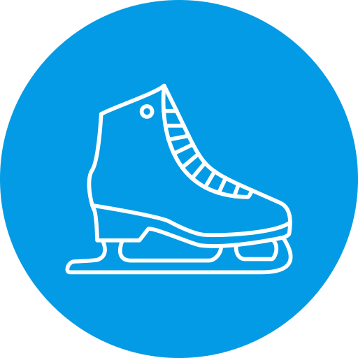 Ice skates Generic Circular icon
