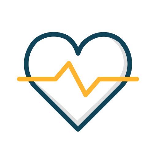 Heart beating Generic Outline Color icon