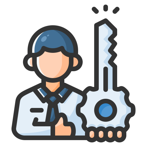 Key person Generic Color Omission icon