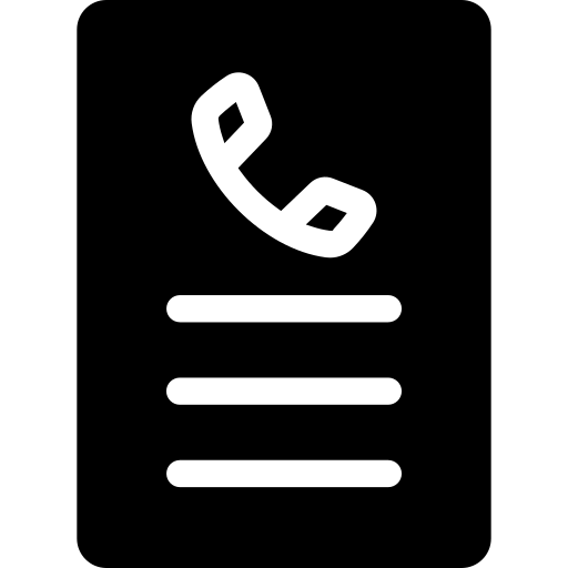 modulo di contatto Generic Glyph icona