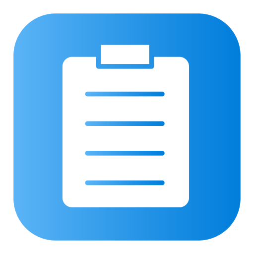 Clipboard Generic Flat Gradient icon