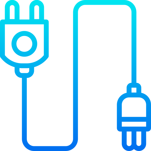 conector del cable Generic Gradient icono