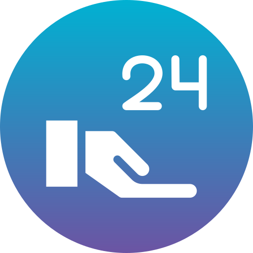 24 시간 Generic Flat Gradient icon