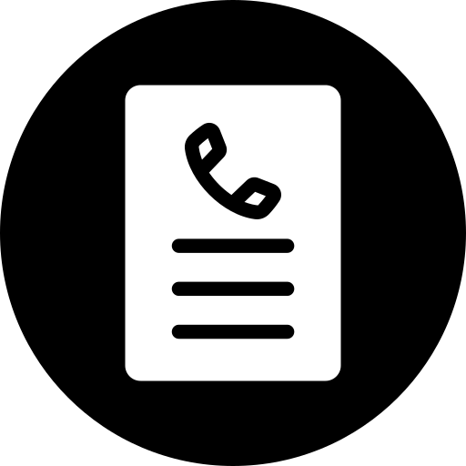 formulaire de contact Generic Glyph Icône