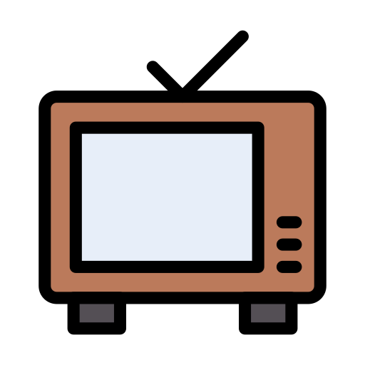 텔레비전 Vector Stall Lineal Color icon