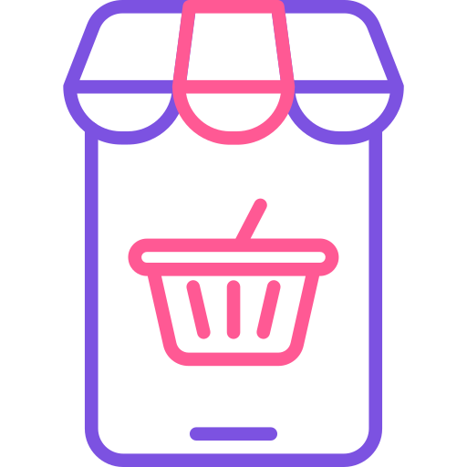 online-shop Generic Outline Color icon