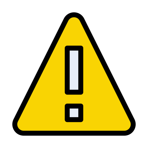 경고 표시 Vector Stall Lineal Color icon