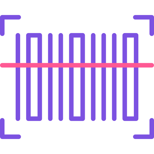 skaner kodów kreskowych Generic Outline Color ikona