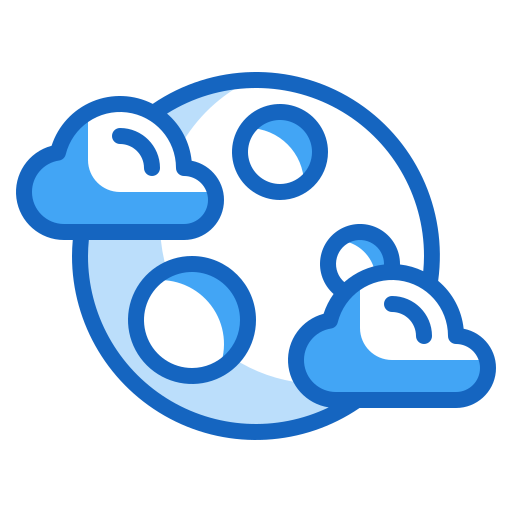 보름달 Generic Blue icon