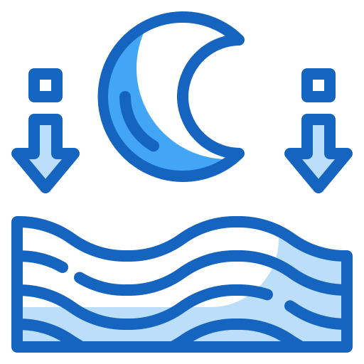 marea baja Generic Blue icono